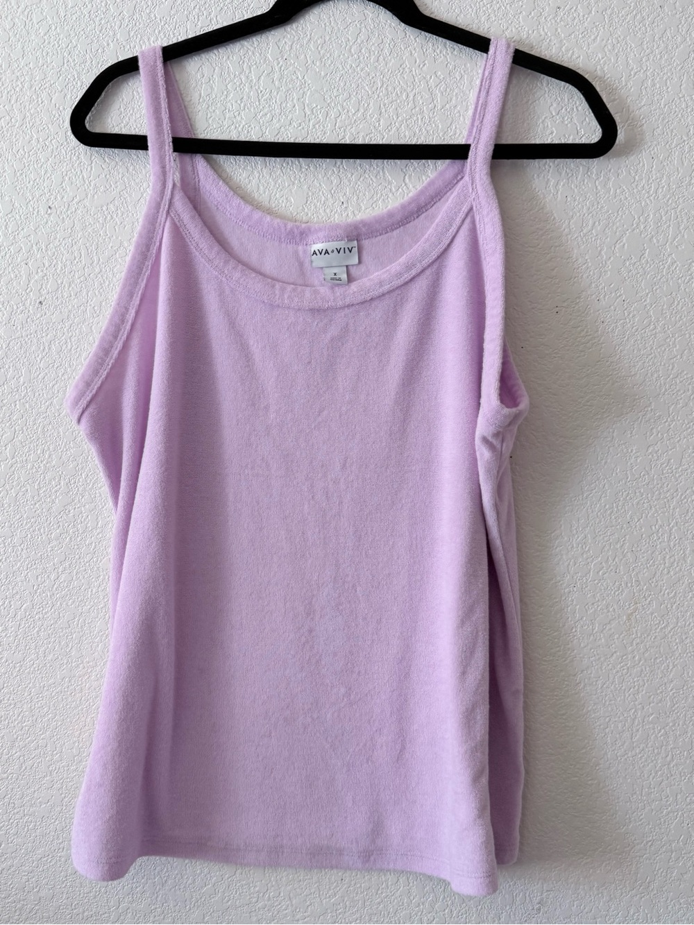 Ava & Viv Pastel Lilac Tank Top with Thin Straps 0095